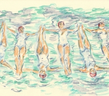 synchronschwimmen-b1220s-40x30cm